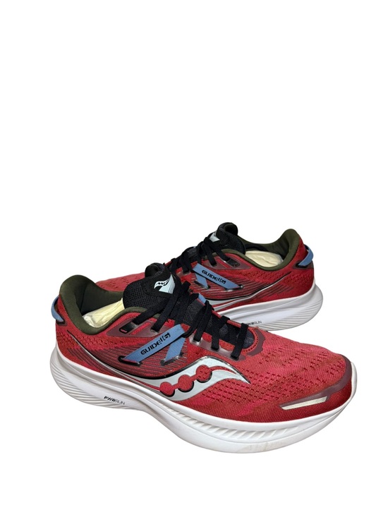 Saucony Guide 15 Running Shoe - Red with Blue Accents size 10 main image 4